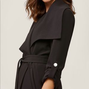 soia & kyo ornella drapy trench coat